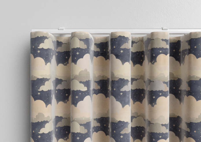 Cloudy Cosmos, Twinkle Grey - Made to Measure Curtains - Image 13